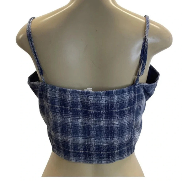 American Eagle Size XXL Checkered Crop Top With Adjustable Straps New No Tags - Picture 5 of 7